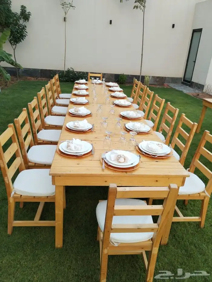 ايجار طاولات طعام وكراسي - تأجير 14