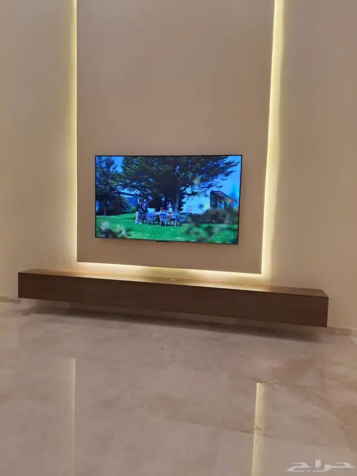 طاولات تلفزيون -مكتبة - طاولات -طاولات بلازما -رف معلق 5