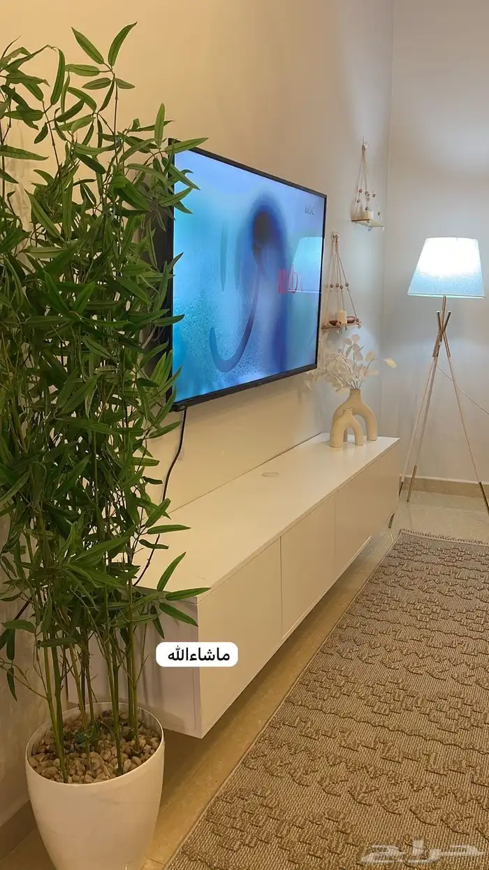 طاولات تلفزيون -مكتبة - طاولات -طاولات بلازما -رف معلق 7