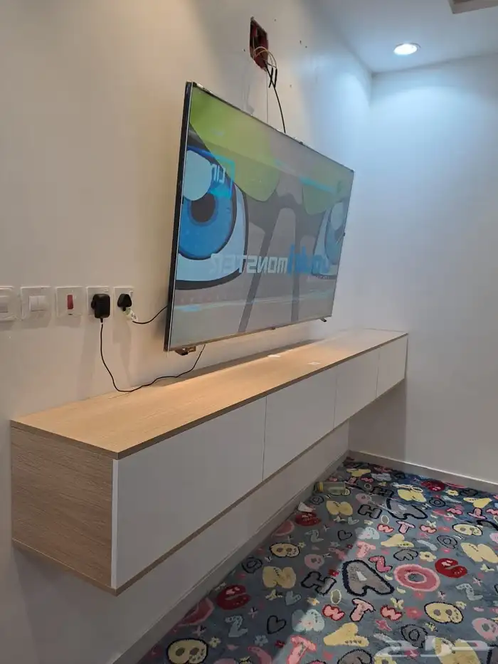 طاولات تلفزيون -مكتبة - طاولات -طاولات بلازما -رف معلق 3