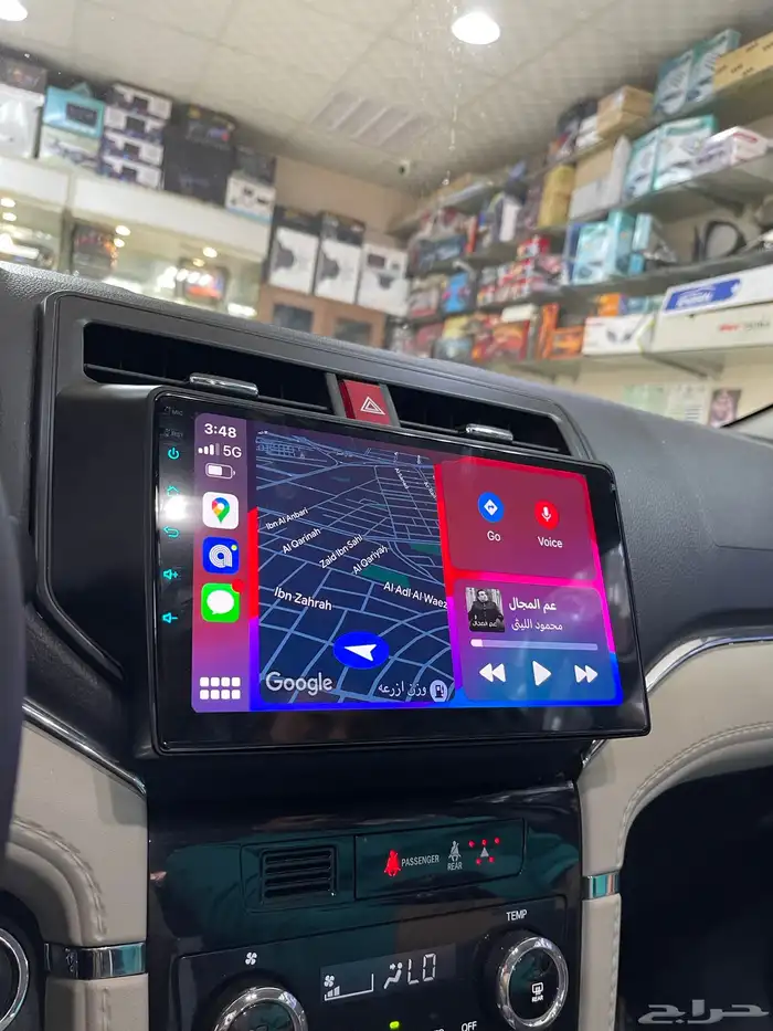 شاشة تويوتا راش Rush نظام اندرويد وابل كار بلاي CarPlay 4