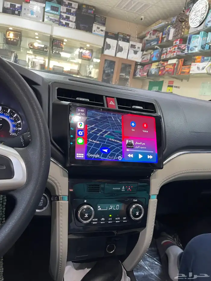 شاشة تويوتا راش Rush نظام اندرويد وابل كار بلاي CarPlay 5
