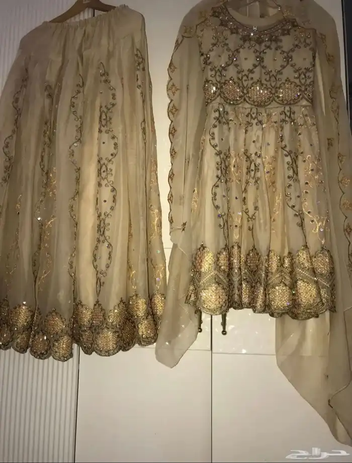 طقم لباس هندي فخمة جديد ملابس بنجابي تنورة باكستاني ازياء 0