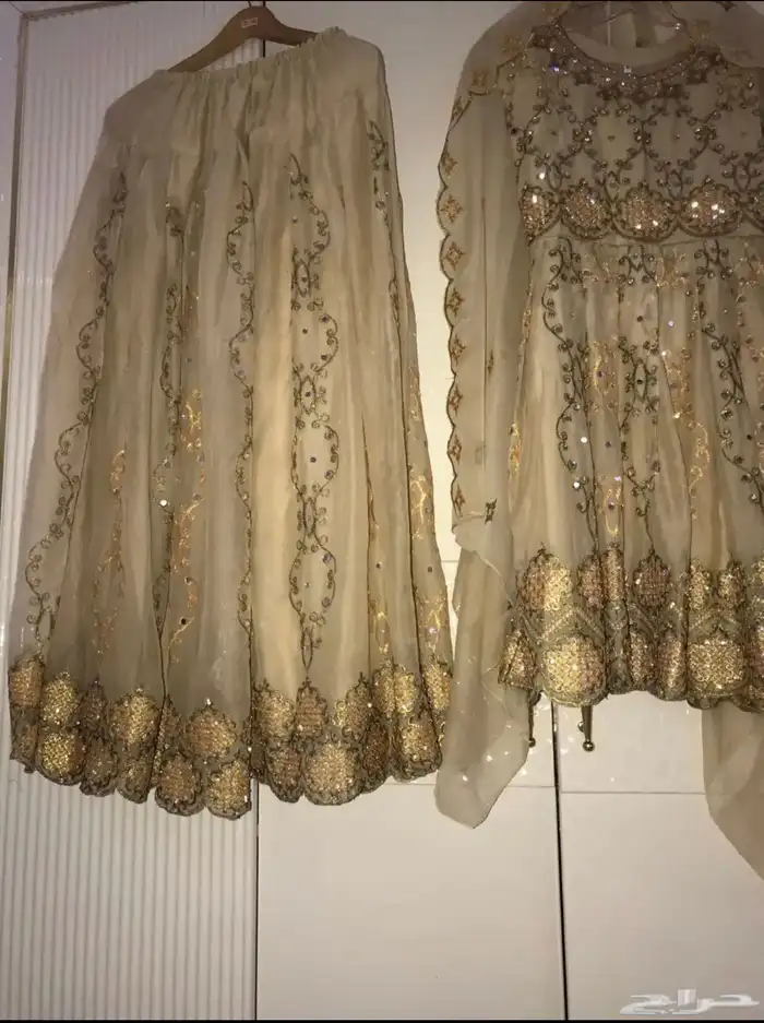 طقم لباس هندي فخمة جديد ملابس بنجابي تنورة باكستاني ازياء 1