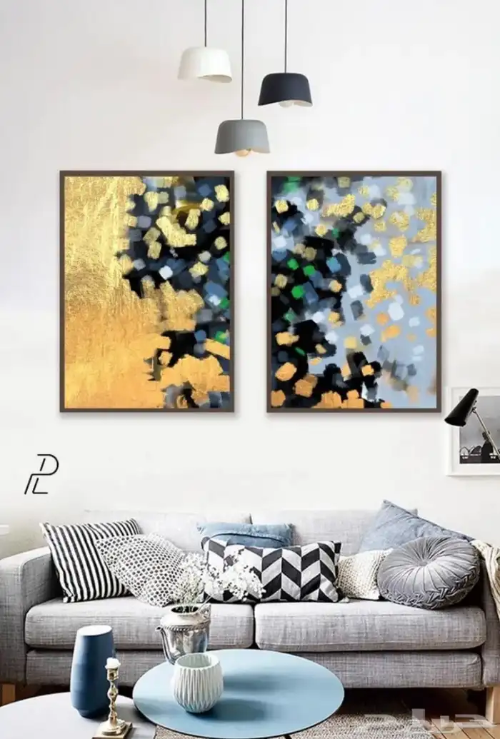 لوحات كانفس مع برواز التصميم لي تبيه 5