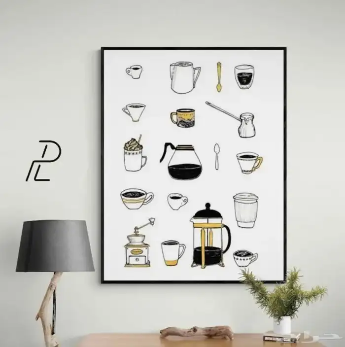 لوحات كانفس مع برواز التصميم لي تبيه 8