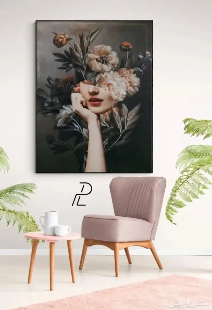 لوحات كانفس مع برواز التصميم لي تبيه 12