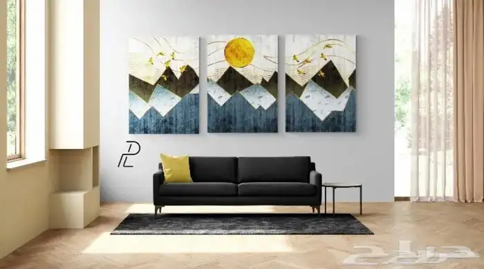 لوحات كانفس مع برواز التصميم لي تبيه 1