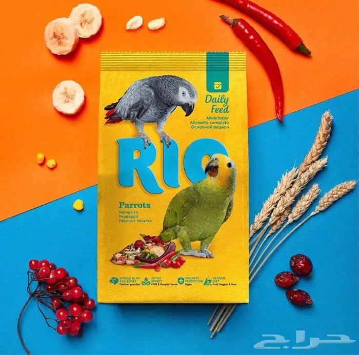 اكل طيور سيريلاك مكملات غذاء انتاج روز كاسكو مكاو كروان 6