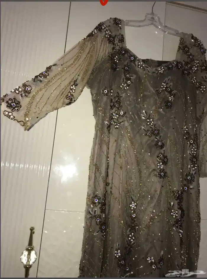 فستان حريمي خرز فخمة انيقة ملابس نسائية 4