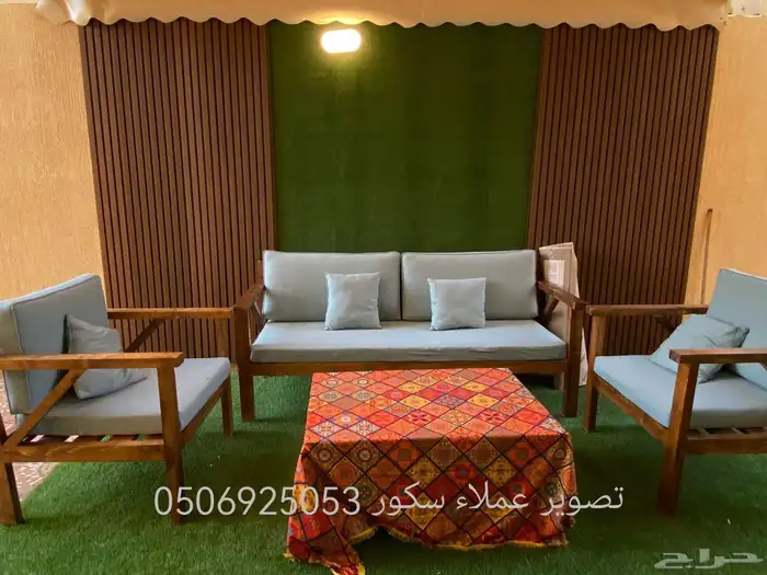 جلسات خارجيه جاهز وتفصيل حسب الطلب واغطيه حمايه 43