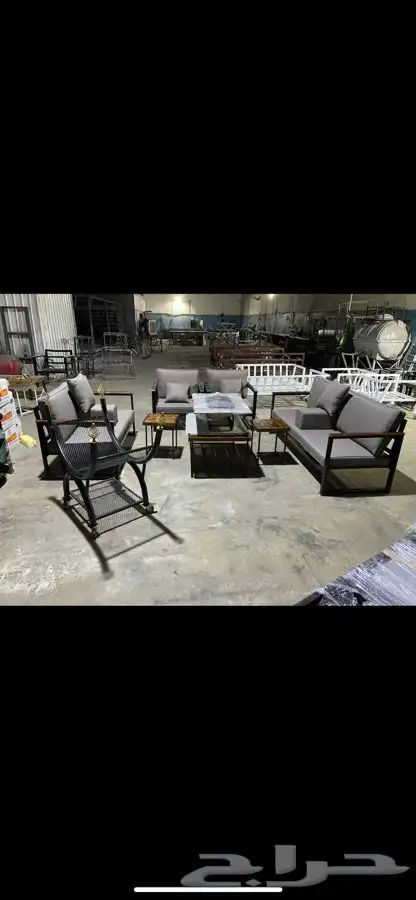 جلسة خارجية خشب حديد جلسات كراسي طاولات اطقم طقم جلسات 71