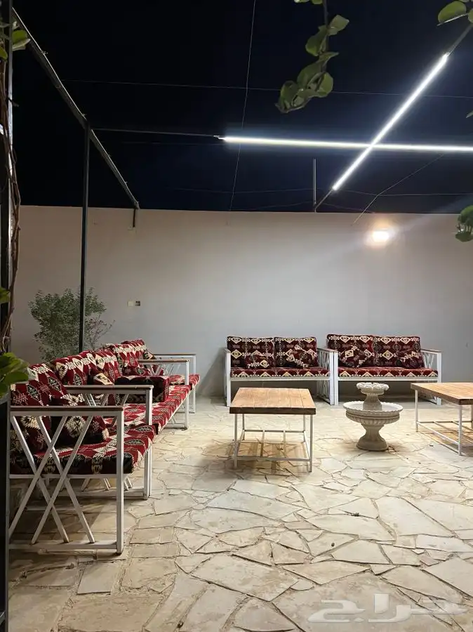 جلسة خارجية خشب حديد جلسات كراسي طاولات اطقم طقم جلسات 31