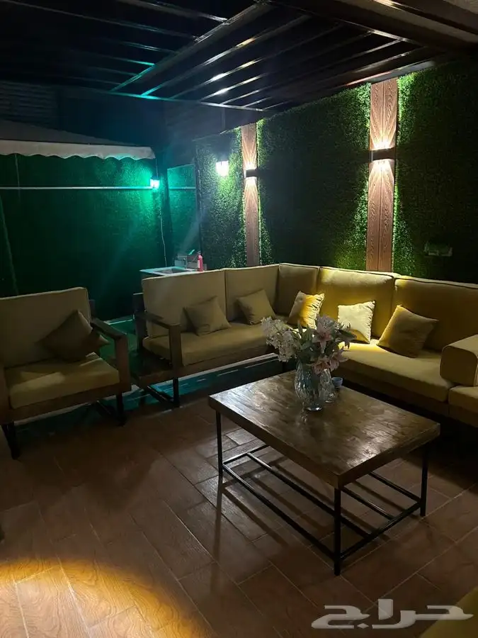جلسة خارجية خشب حديد جلسات كراسي طاولات اطقم طقم جلسات 49