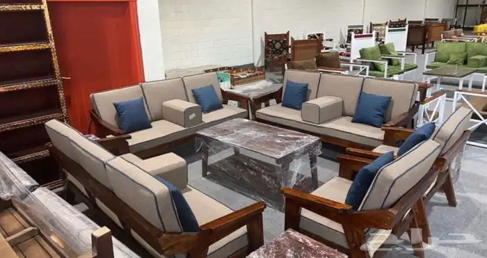 جلسة خارجية خشب حديد جلسات كراسي طاولات اطقم طقم جلسات 79
