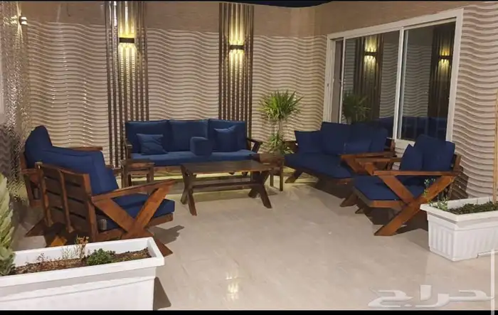 جلسة خارجية خشب حديد جلسات كراسي طاولات اطقم طقم جلسات 89