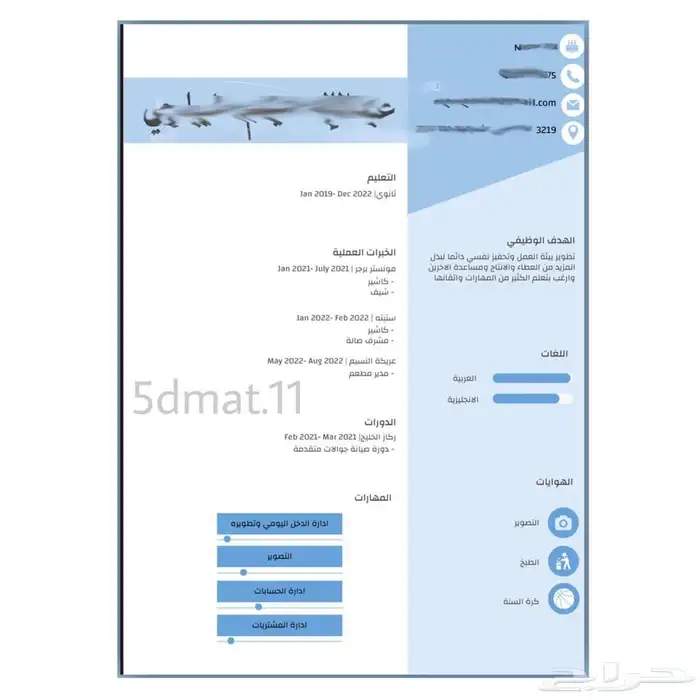 تصميم سير ذاتية نمط ATS 2