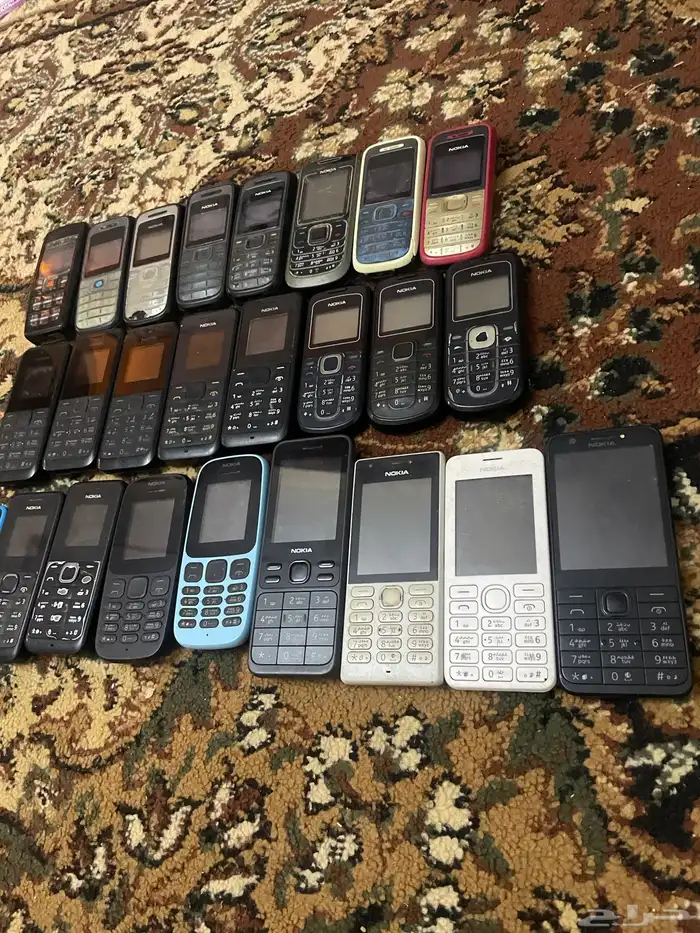 جولات نوكيا هندي الجميع شغال عدد25 جميع موجود بطاريات 2