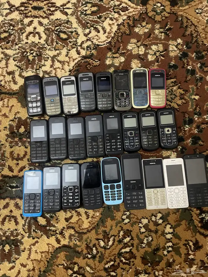 جولات نوكيا هندي الجميع شغال عدد25 جميع موجود بطاريات 0