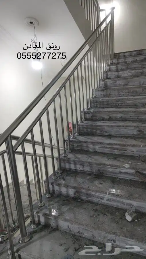 ورشة استنلس استيل دربزان درج حواجز شبابيك 37