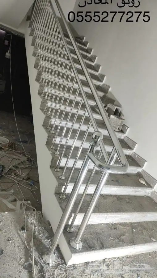 ورشة استنلس استيل دربزان درج حواجز شبابيك 30