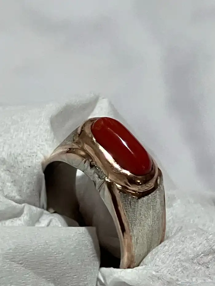 خاتم مرجان طبيعي 1