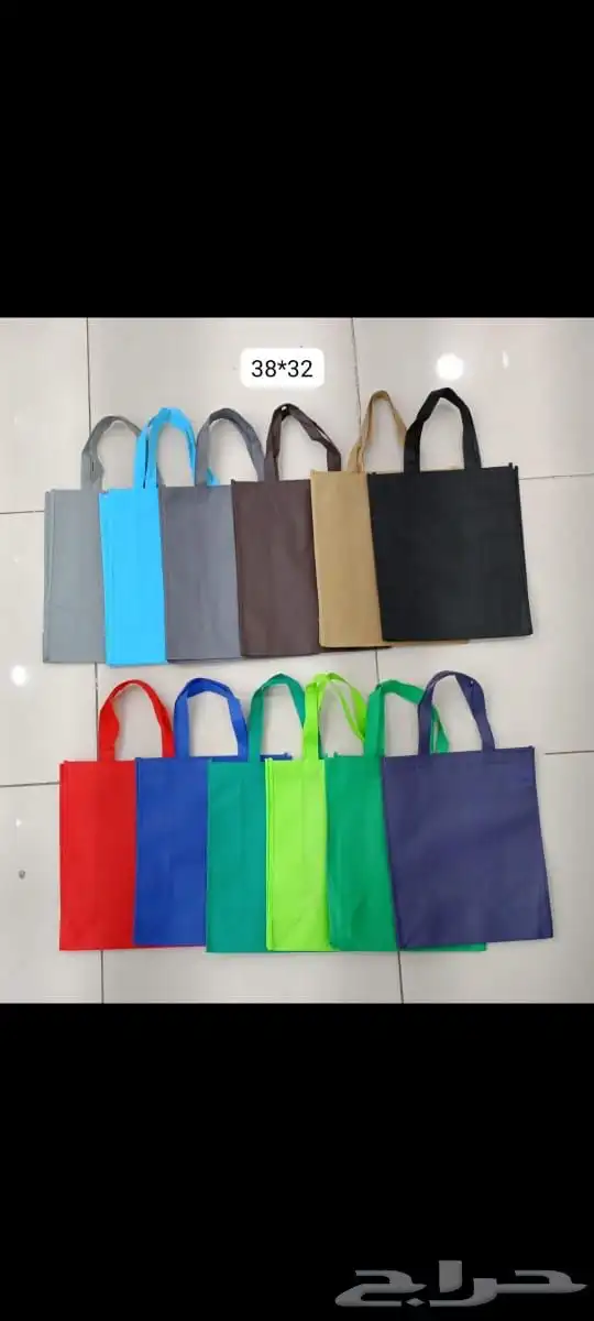 كيس قماشي فاخر مع طباعة جميع شعارات 10