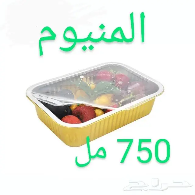 صحون علب ألمنيوم سفري مخفضة 2