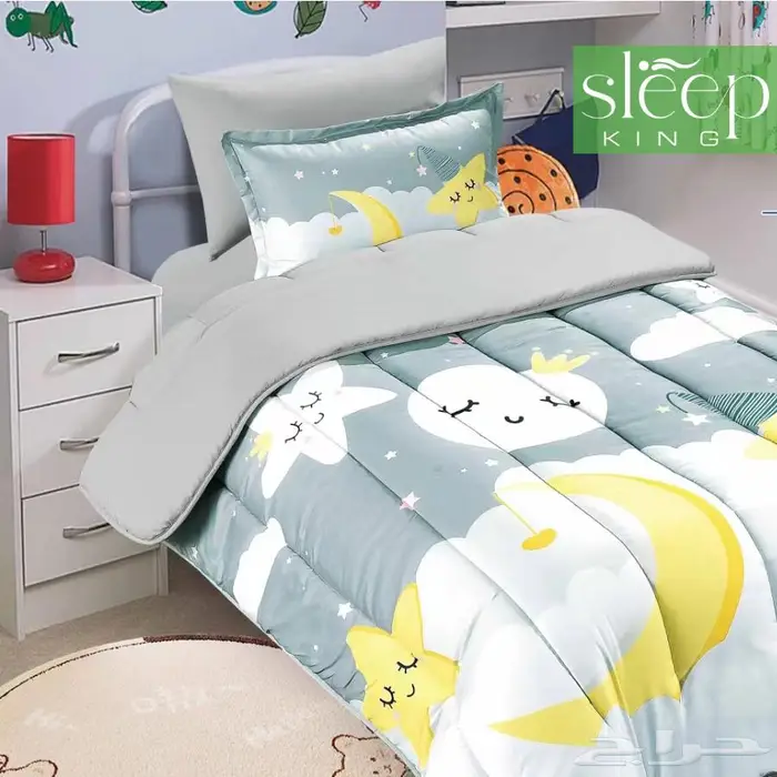 مفرش 4قطع مفرد قطن مايكرو 8