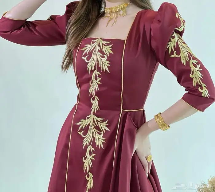 تطريز خياطة جلابيات فساتين كولكشن العيد 8