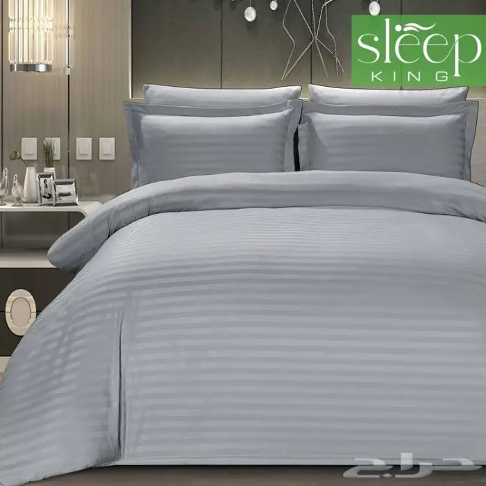 مفرش فندقي قطن ناعم مزدوج 7قطع 0