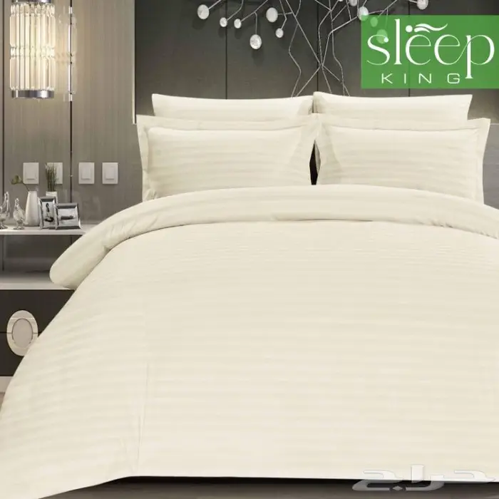 مفرش فندقي قطن ناعم مزدوج 7قطع 3