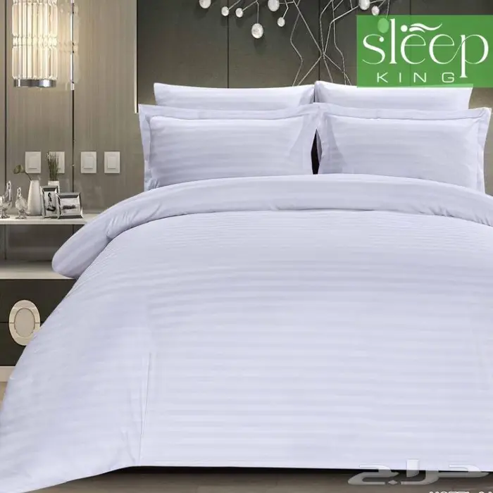 مفرش فندقي قطن ناعم مزدوج 7قطع 2