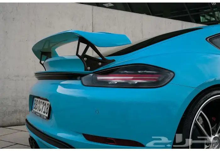 سبويلر خلفي جناح بورش بوكستر 718 كايمان GT4 اسود 7