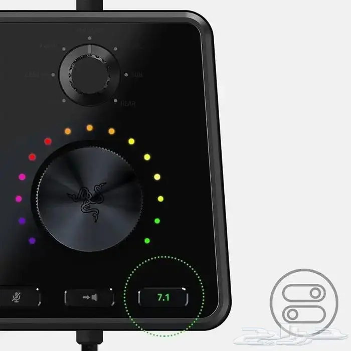 سماعة رأس Razer Tiamat مع وحدة تحكم بالصوت وصوت محيطي 7.1 3