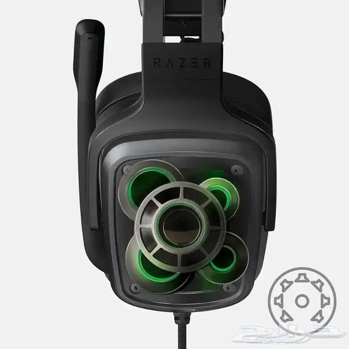 سماعة رأس Razer Tiamat مع وحدة تحكم بالصوت وصوت محيطي 7.1 4