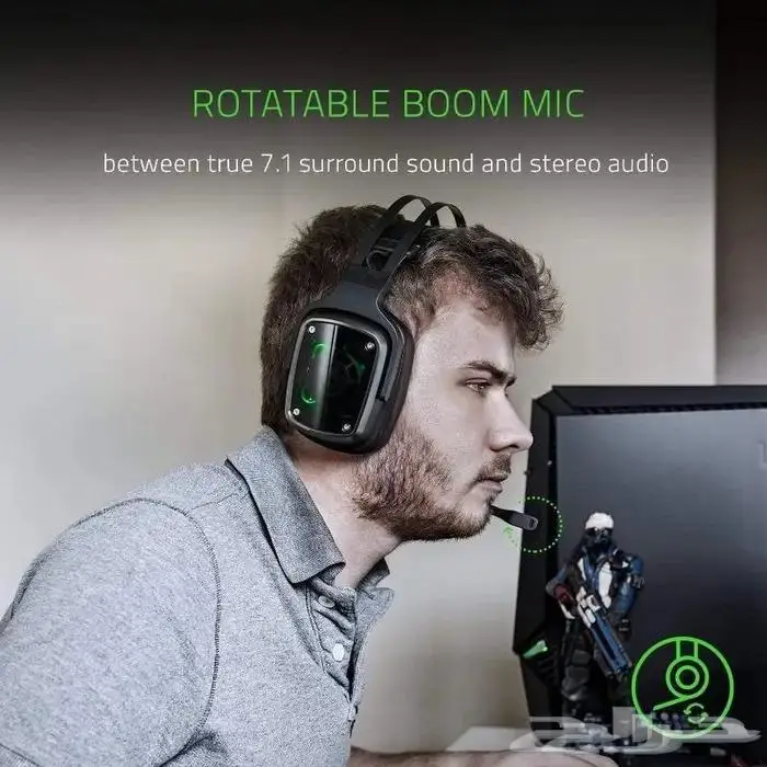 سماعة رأس Razer Tiamat مع وحدة تحكم بالصوت وصوت محيطي 7.1 9