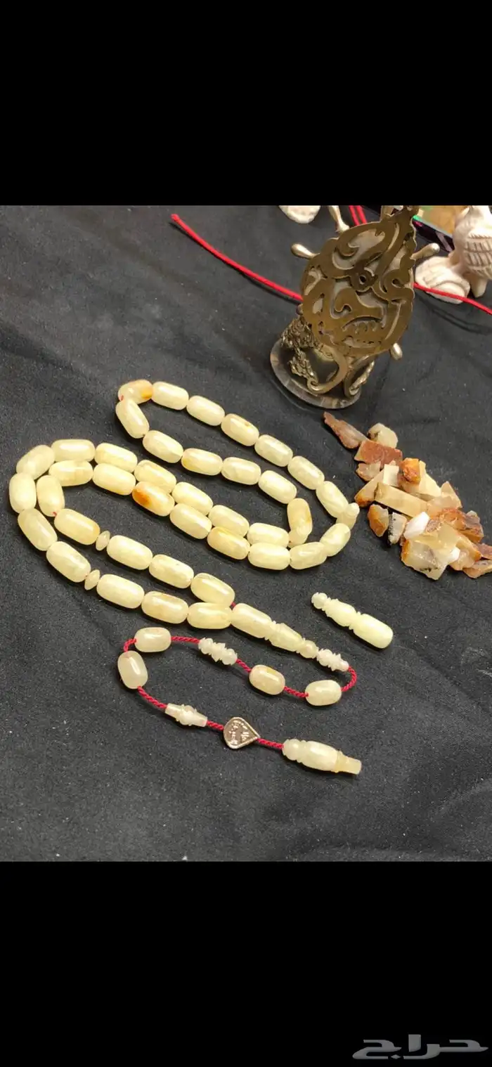 سبحة كهرمان حجر واحد (تم البيع) 0