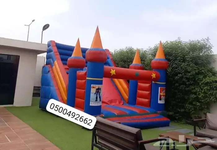 لتاجير نطيطات زحاليق هوائيه ملعب صابوني الرياض 0