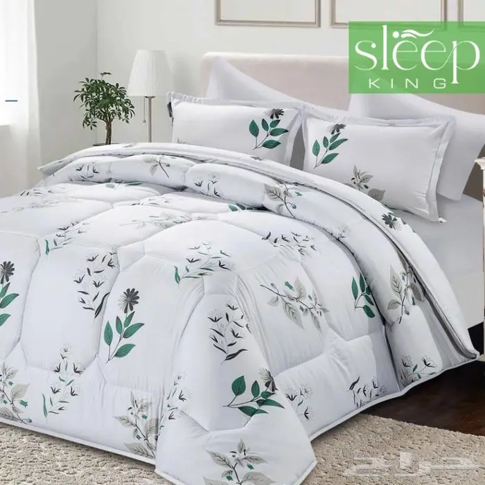 طقم لحاف مايكرو وجهين لونين متعددة الوان 1