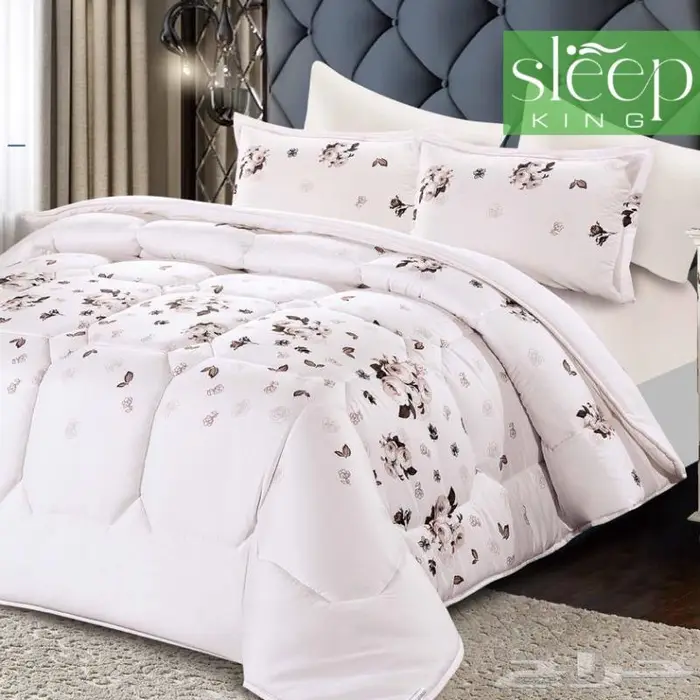 طقم لحاف مايكرو وجهين لونين متعددة الوان 8