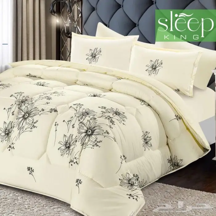 طقم لحاف مايكرو وجهين لونين متعددة الوان 11