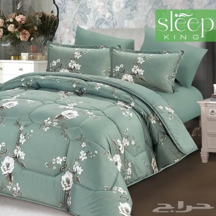 طقم لحاف مايكرو وجهين لونين متعددة الوان 13