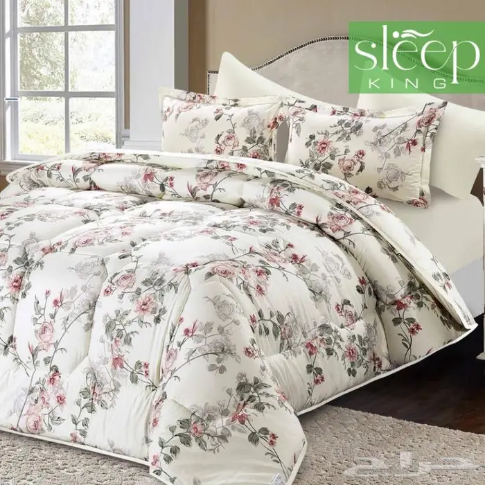 طقم لحاف مايكرو وجهين لونين متعددة الوان 15