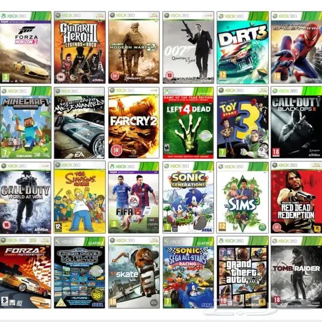 جهاز xbox360 اكس بوكس جديد مهكر مع اروع الالعاب 69