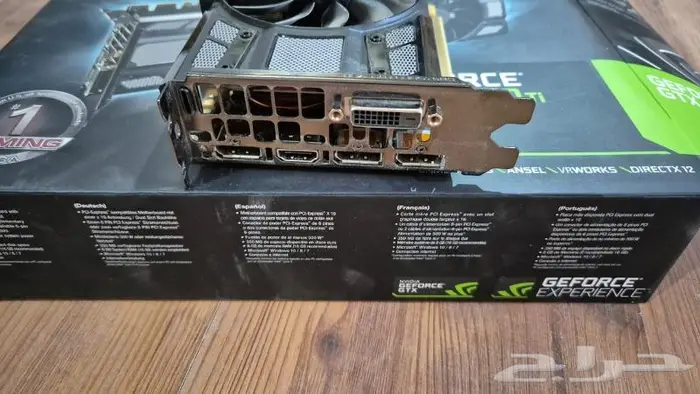 كرت الشاشة Evga 1070 TI نظيف مع كرتونه 2