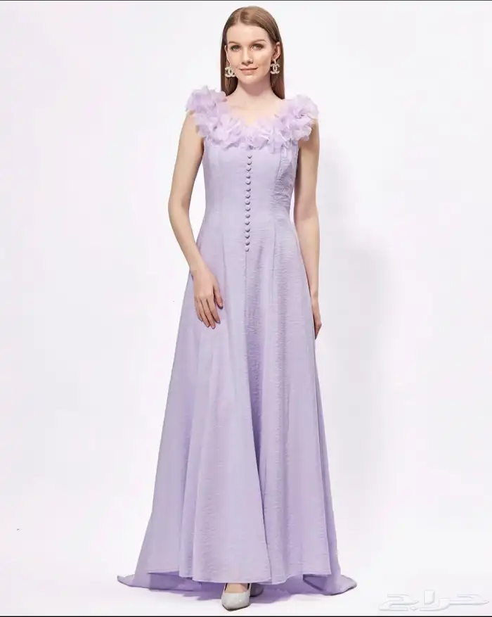 فستان موف ملبوس مرتين 0