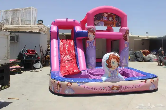 نطيطات زحاليق بالونات هوائيه مسبح مائي 0