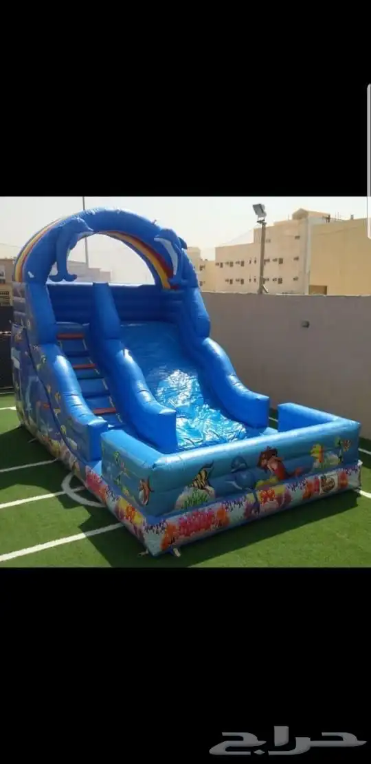 نطيطات زحاليق بالونات هوائيه مسبح مائي 6