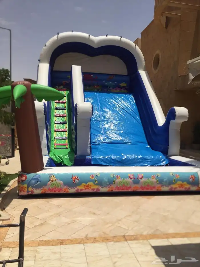 نطيطات زحاليق بالونات هوائيه مسبح مائي 5